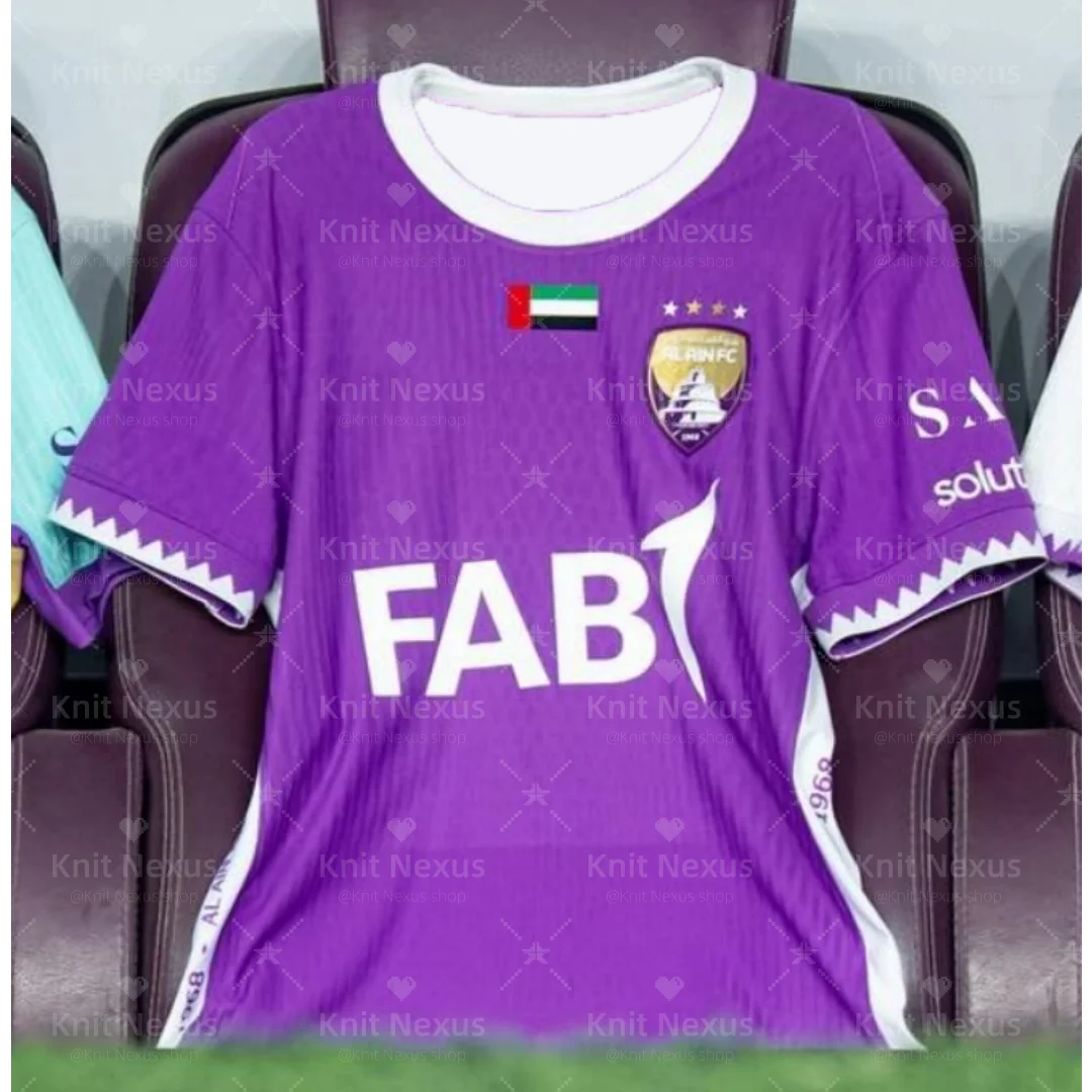 

25-26 UAE Pro League Al Ain FC домашняя футбольная майка Осенняя спортивная быстросохнущая мужская футболка Детская одежда Футболка Y2k Woman