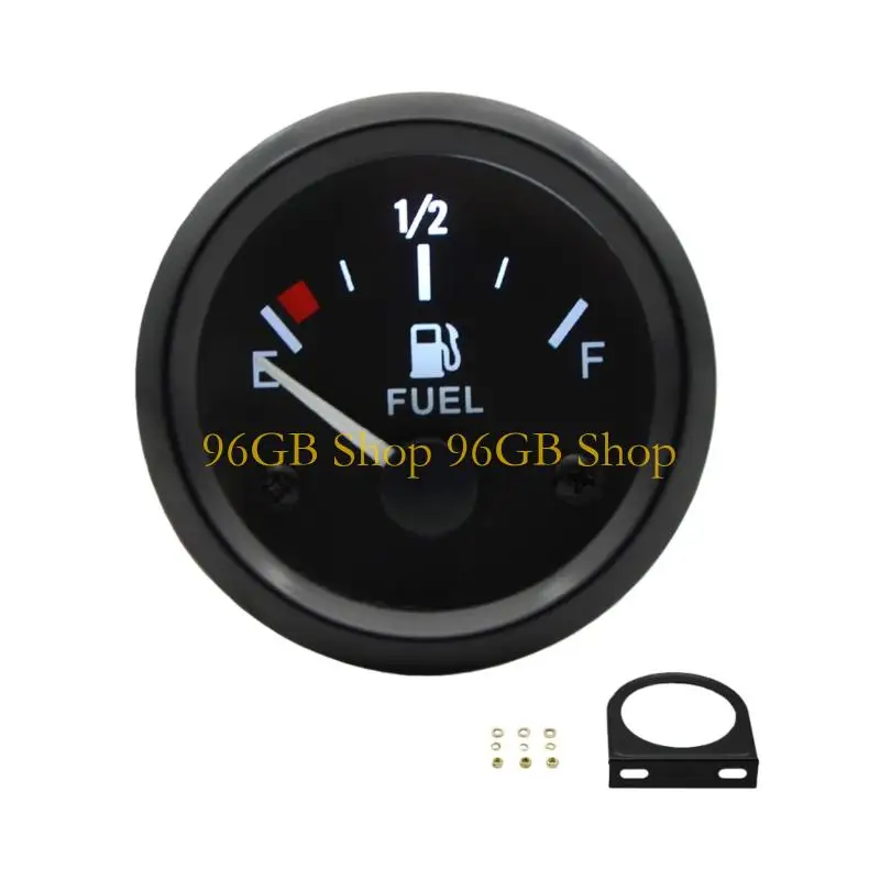 96GB 2inch Level Gauge Meter 10 LED Light Waterproof Panel for Car Motorcycle