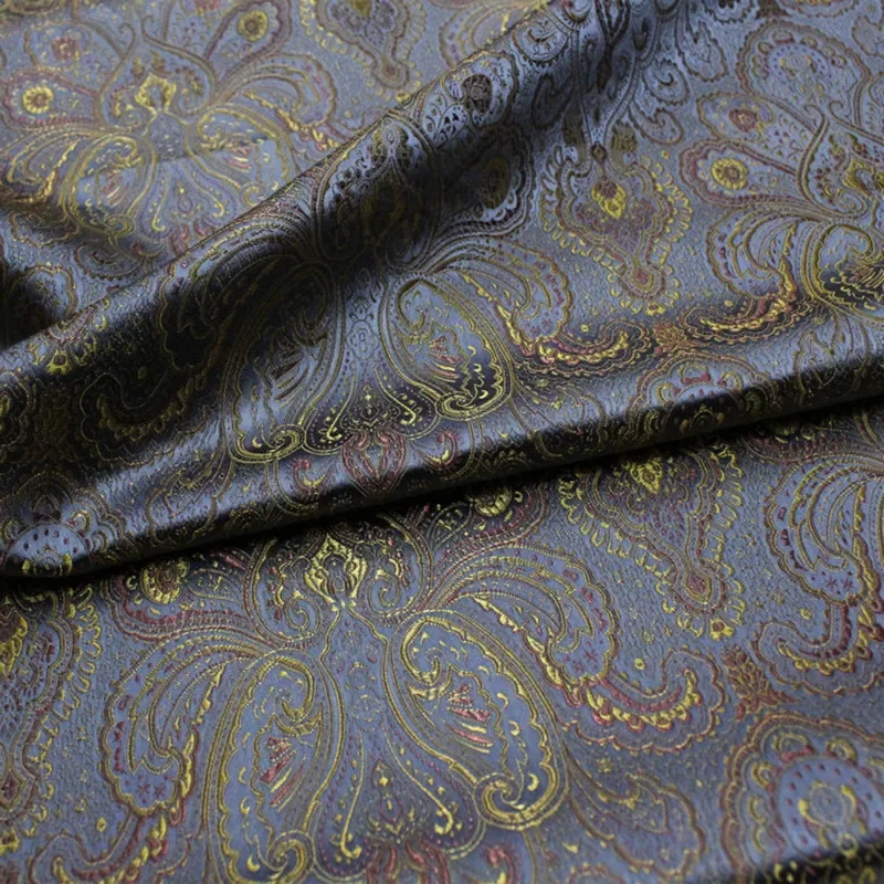 Chinese Antique Silk Fabric for Men\'s Dress, Brocade Jacquard Fabric, 100cm