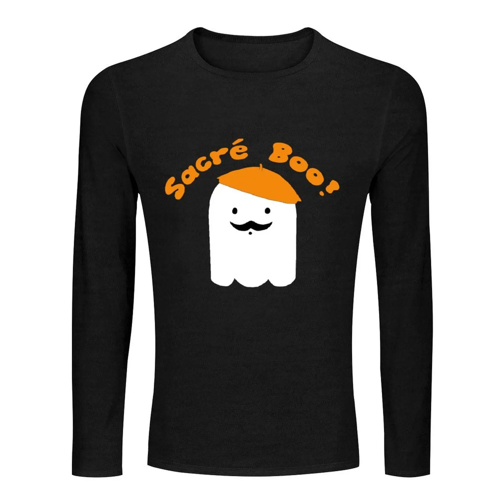 Sacre Boo Orange Beret Long T-Shirt heavyweight t shirts boys t shirts heavyweight t shirts for men