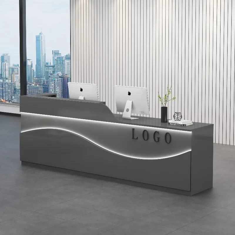 Modern Beauty Reception Desks Hotel Hotel Luxury Bar Industrial Display Reception Desks Restaurant Bureau Commercial Furniture