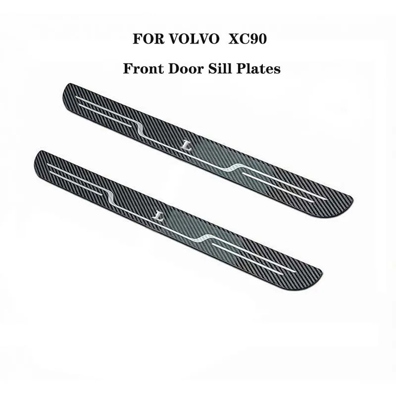 Auto-accessoires Dorpelbeschermers VOOR VOLVO S60 S90 XC60 XC90 V60 V90 EX30 Voorste drempelafwerking roestvrij staal Scuff Guard