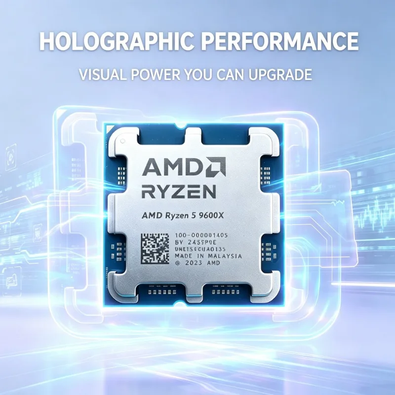 AMD Ryzen 5 9600X For PC Building Project 6‑Core 12‑Thread 5.4GHz 32MB L3 Cache 65W 4NM Socket AM5 DDR5 Without Cooler