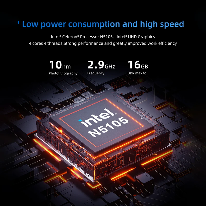 Ficep AK1 Pro Mini Pc Windows 11 Pro Intel Celeron N5105 DDR4 8GB 256GB SSD WIFI Windows 10 Gamer Computer PK GK3 Pro Minipc New