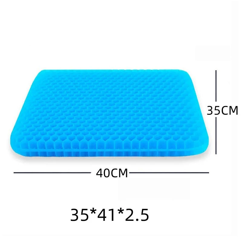 Car Gel Cooling Seat Cushion 3D Honeycomb Cool and Breathable Cool Ice Silk Car Home Office Chair Cushion Car Accessories