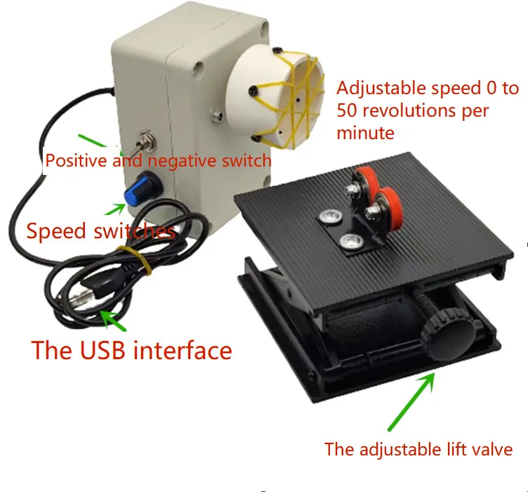 Portable professional fishing rod making winding electric drive machine DIY adjustable 0-50RPM wire wrapping machine