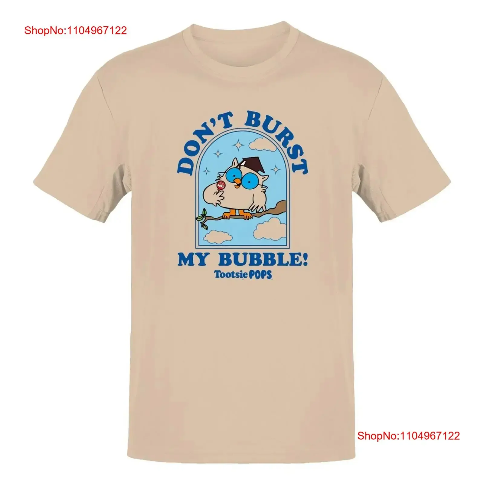 Camiseta oficialmente con licencia Tootsie Roll Owl Bubble para hombre, camiseta vintage lavada Unisex para uso diario, gráfico para hombre estirado