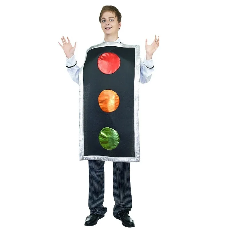 Halloween Adult Funny Traffic Light Role-playing Costumes