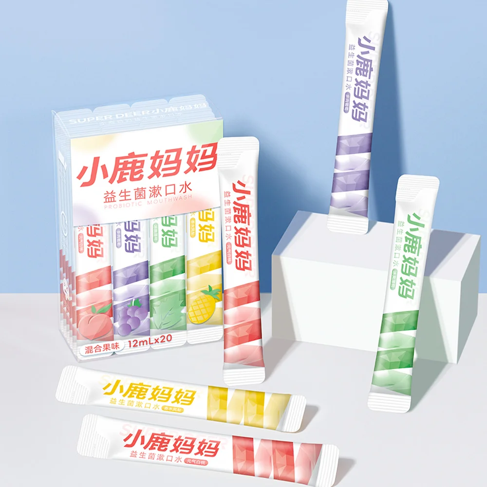 12ml*20 Pieces Mouthwash for Oral Health and Providing a Fresh Breath Vacuum-Packed in Small Bags Suitable for Home and Travel