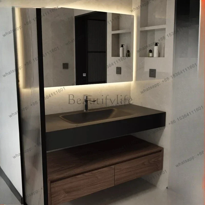 

Medieval black walnut bathroom cabinet toilet washstand Japanese style