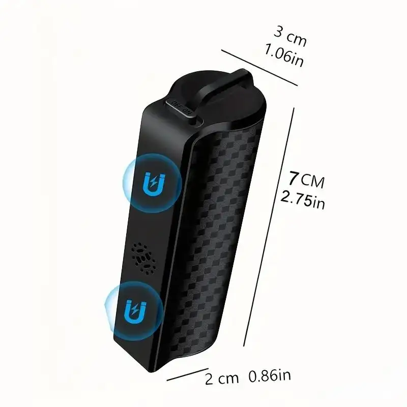 64GB Magnetic Voice Recorder with AI Noise Reduction, 2500mAh High Capacity Battery Supports 25 Days Long Standby, Voice Activated Auto Record, Digital Audio Playback, Portable Smart Recorder for Business Meetings, Interviews & Classroom Lectures