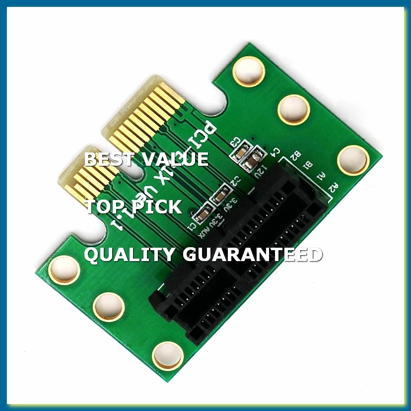 PCIe 1x Adapter Riser Card Converter 90 Degree PCI Express PCI-E X1 Expansion Board for 1U Server Desktop