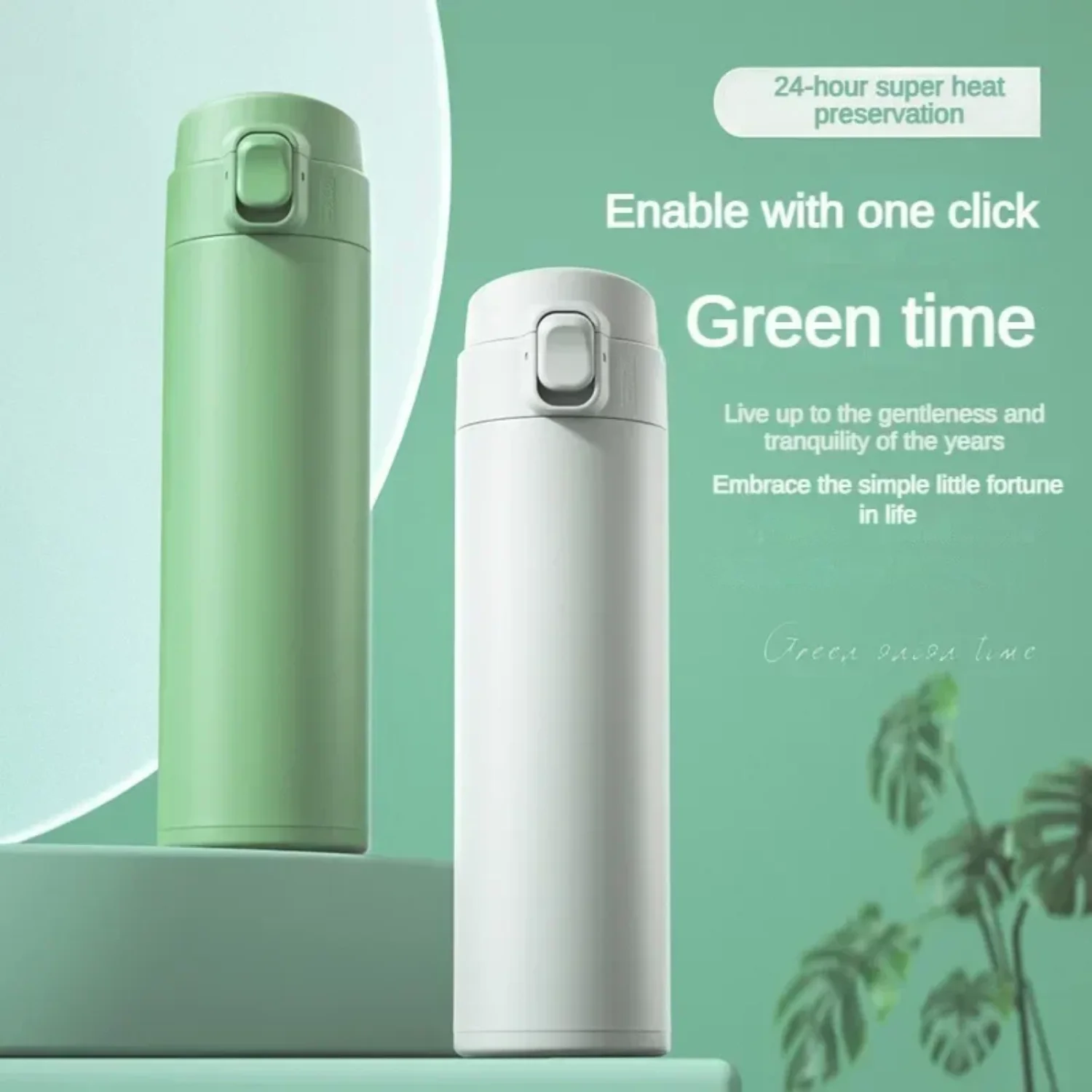 

High Quality Bottle 304 Stainless Steel Water Bottle Girl-boy Portable Vacuum Flasks Coffee Mug Insulated