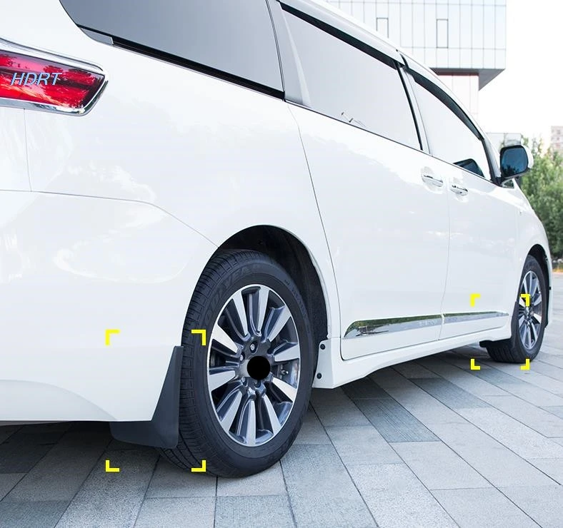 

Car Mud Flaps For Toyota Sienna 2011 2012 2013 2014 2015 2016 2017 4pcs Mudguard Splash Guards Fender Mudflaps Auto Accessories