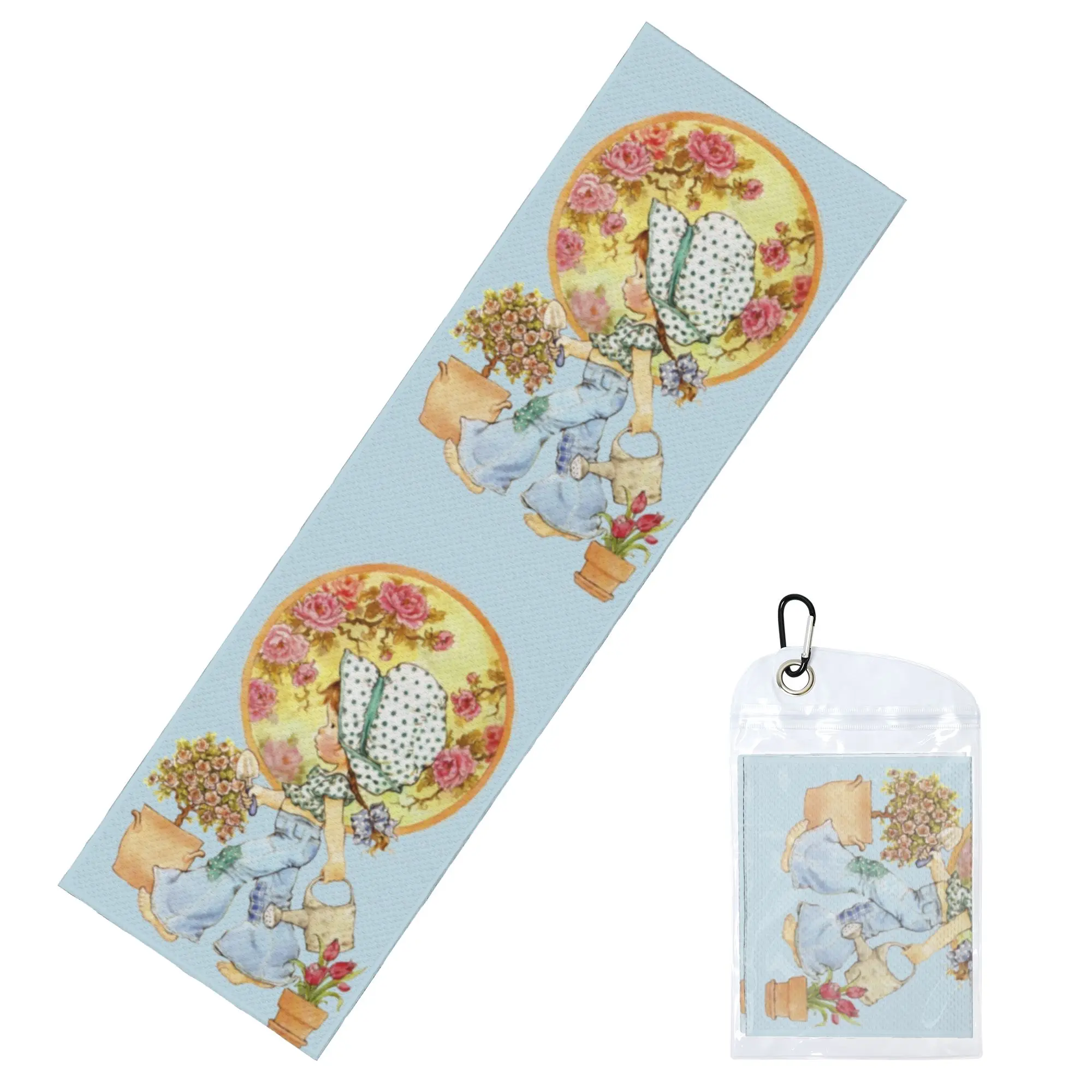 Sarah Kay Girl Cartoon Animation Cold Exercise Towel   Super Soft Breathable Instant Cooling Towel Yoga Towels