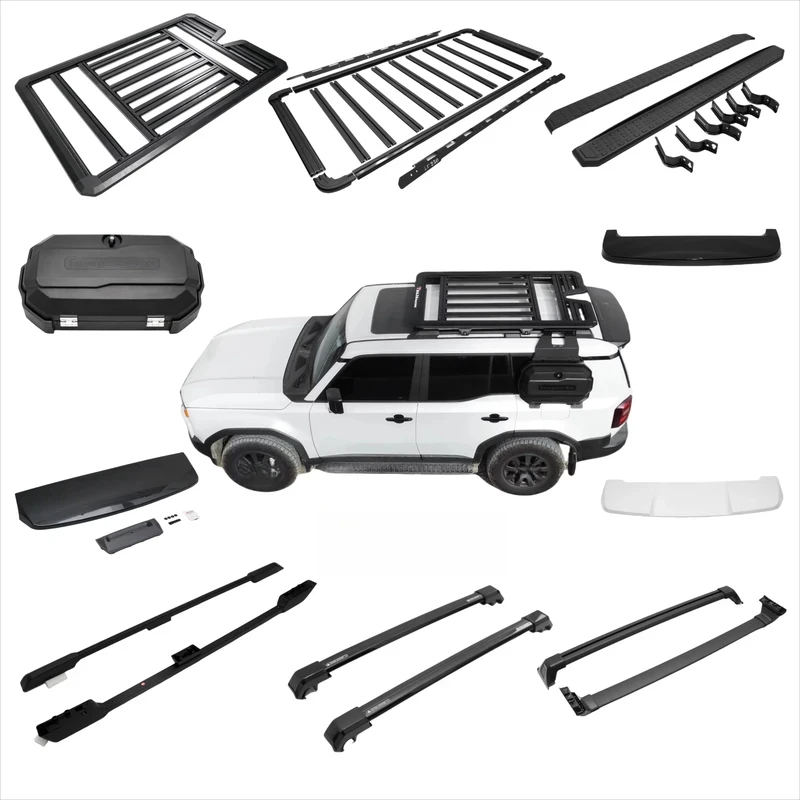 

CAR ROOF RACKS ROOF PLATFORM RUNNING BOARD SIDE STEP STORAGE BOX SPOILER ROOF RAIL PRADO 250 J250 LC250