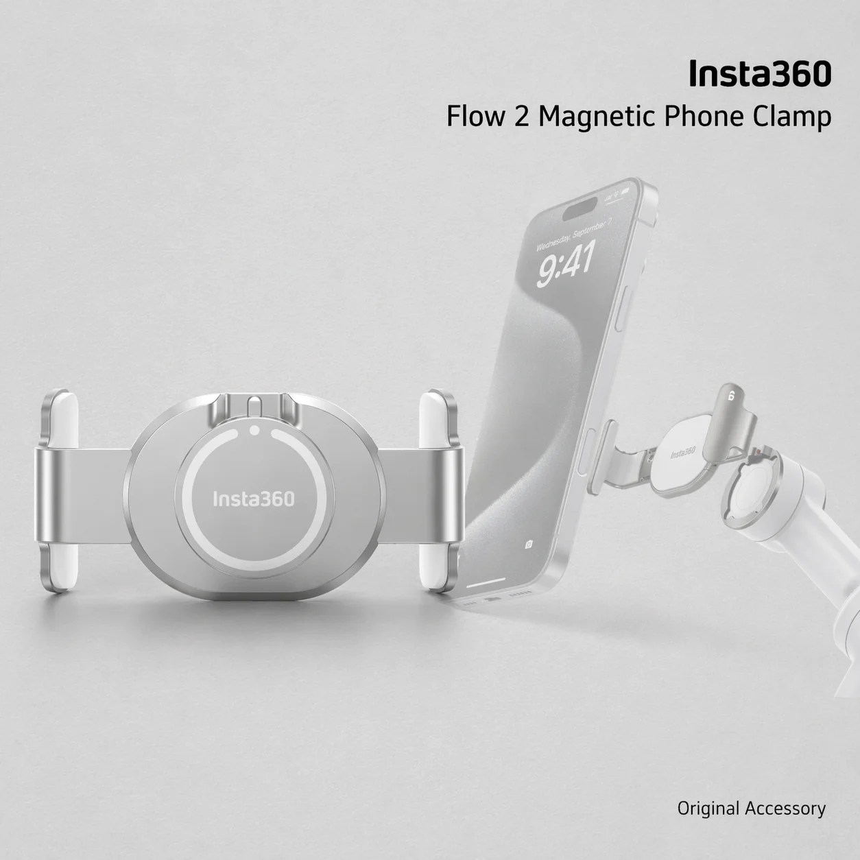 

Магнитный держатель Insta360 Flow 2 Pro для телефона: надежный захват, быстрое крепление для смартфонов 64-84 мм