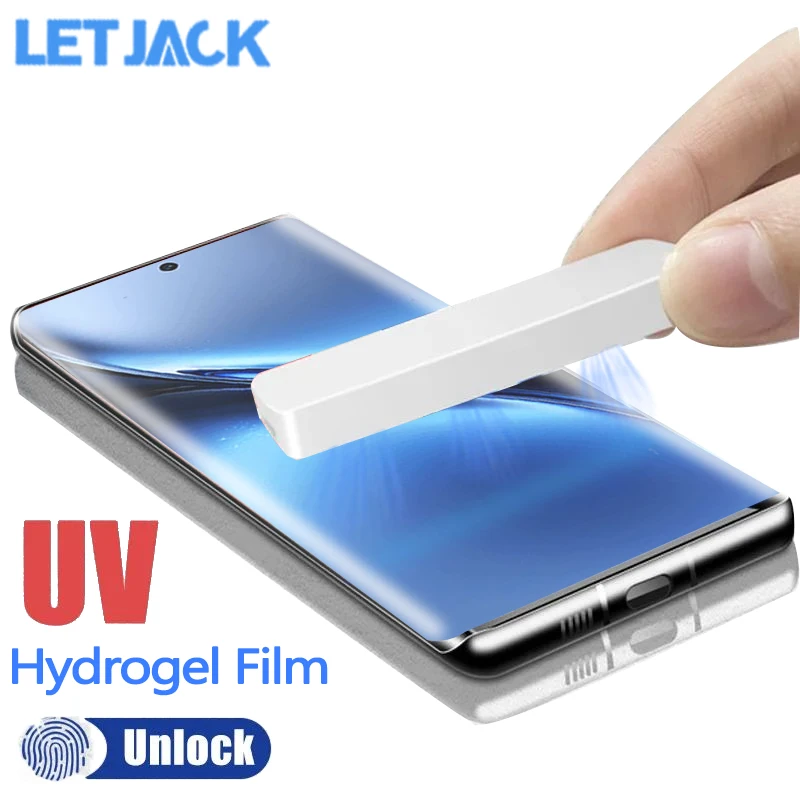 

1-2Piece UV Light Hydrogel Film for Vivo X200 X100S X100 Ultra Full Curved Screen Protector for X90 X80 X70 Pro Plus Not Glass