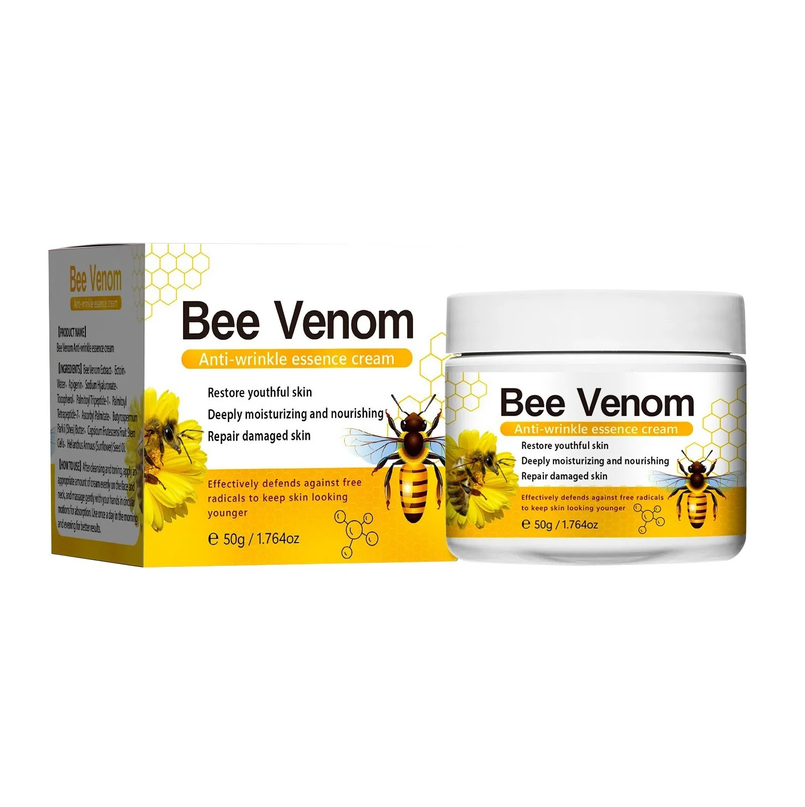 Bee Venom Cream Repair Hand And Foot Skin Redness And Itchiness Moisturizing And Smoothing Skin Care Cream Body Care Gift