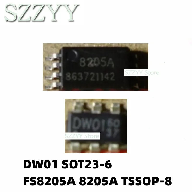 5PCS DW01 SOT23-6 FS8205A 8205A TSSOP-8