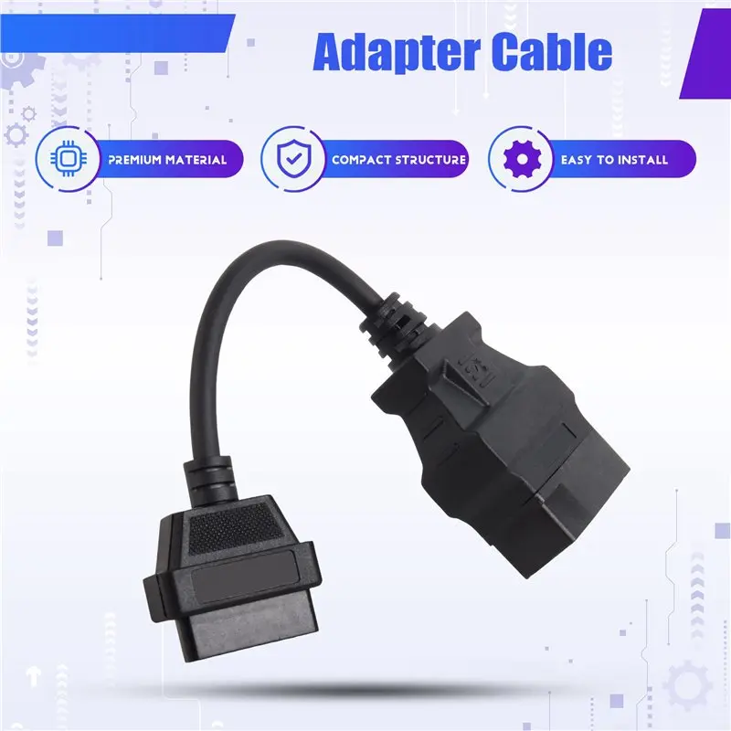 OBD2 Diagnostic Adapter 22 Pin To 16 Pin For Toyota 22Pin To 16Pin OBD To OBD2 Connect Cable