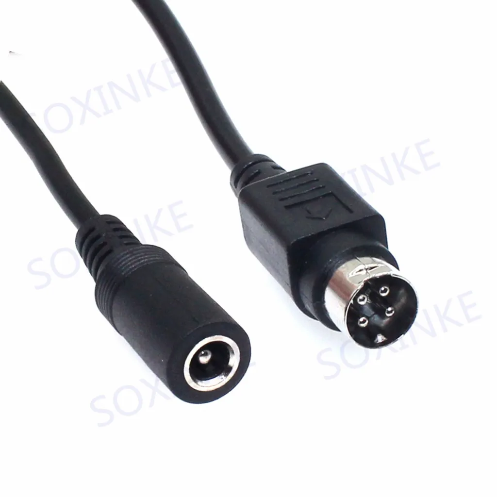 Female 5.5*2.5mm to male 4-Pin / 3-Pin Cable Lead For SATO TG-5011-19V-ES Just a 4-Pin / 3-Pin cable For TV LCD VCR power supply