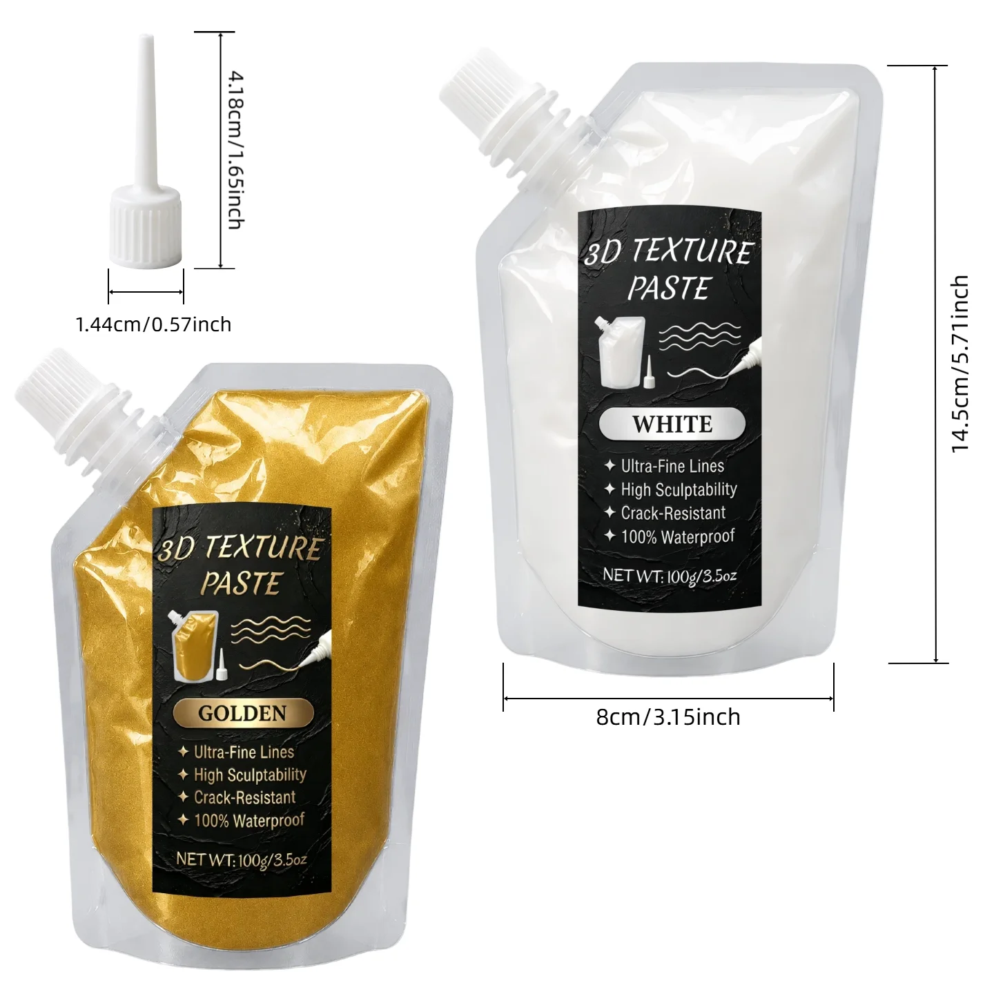 Premium 3D Relief Outlining Texture Paste - Suitable for Christmas Crafts, Texture Modeling, And Various Artistic Creations