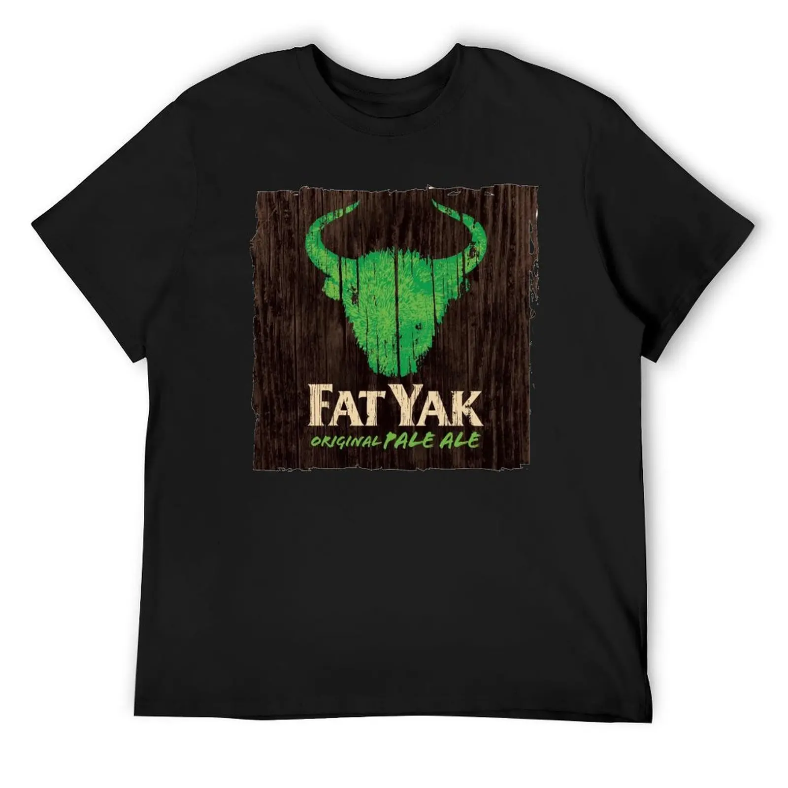 Fat Yak logo T-Shirt tees vintage clothes Short sleeve tee men t shirts high quality