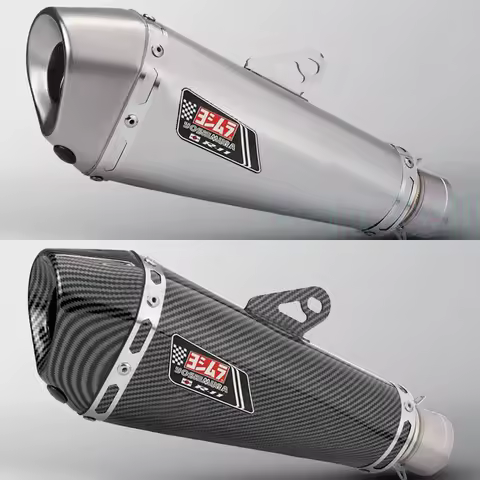 Universal Motorcycle Exhaust Yoshimura Muffler Pipe With DB Killer For Yamaha ZX6R ZX10 Z900 1000 CBR1000 650 GSXR1000 650