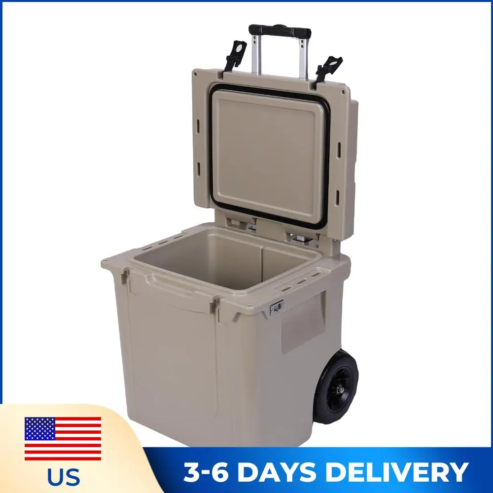 

5L Insulated Insulated Hard Shell Ice Chest with Portable Handles/Leak-Proof Tight Latches for The Beach Camping Picnics & More