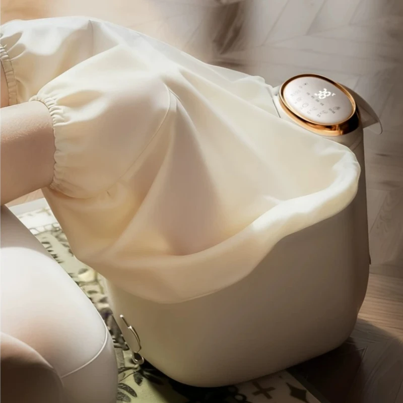 Electric Foot Bath Bucket Vibration Sterilization Foot Spa Bubbles Footbath Machine for Relieve Pressure Relaxation Foot Massage