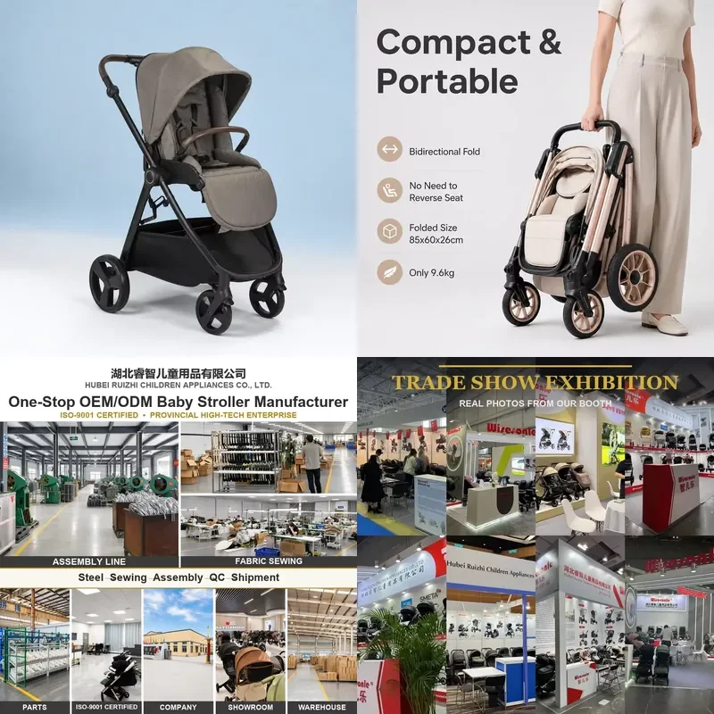 for Space Saving Stroller  Folding Portable Baby Carriage Compact Design Fits Small Car Trunk Lightweight Travel Pushchair