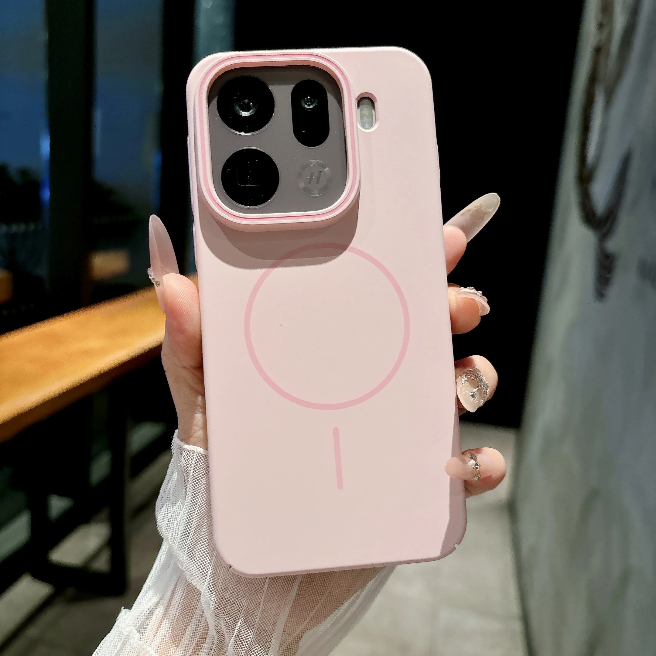

For OPPO Find X9 Pro Case Luxury Skin-Friendly Built-in Magnetic PC Cover For OPPO Find X9Pro Shockproof Bumper Funda