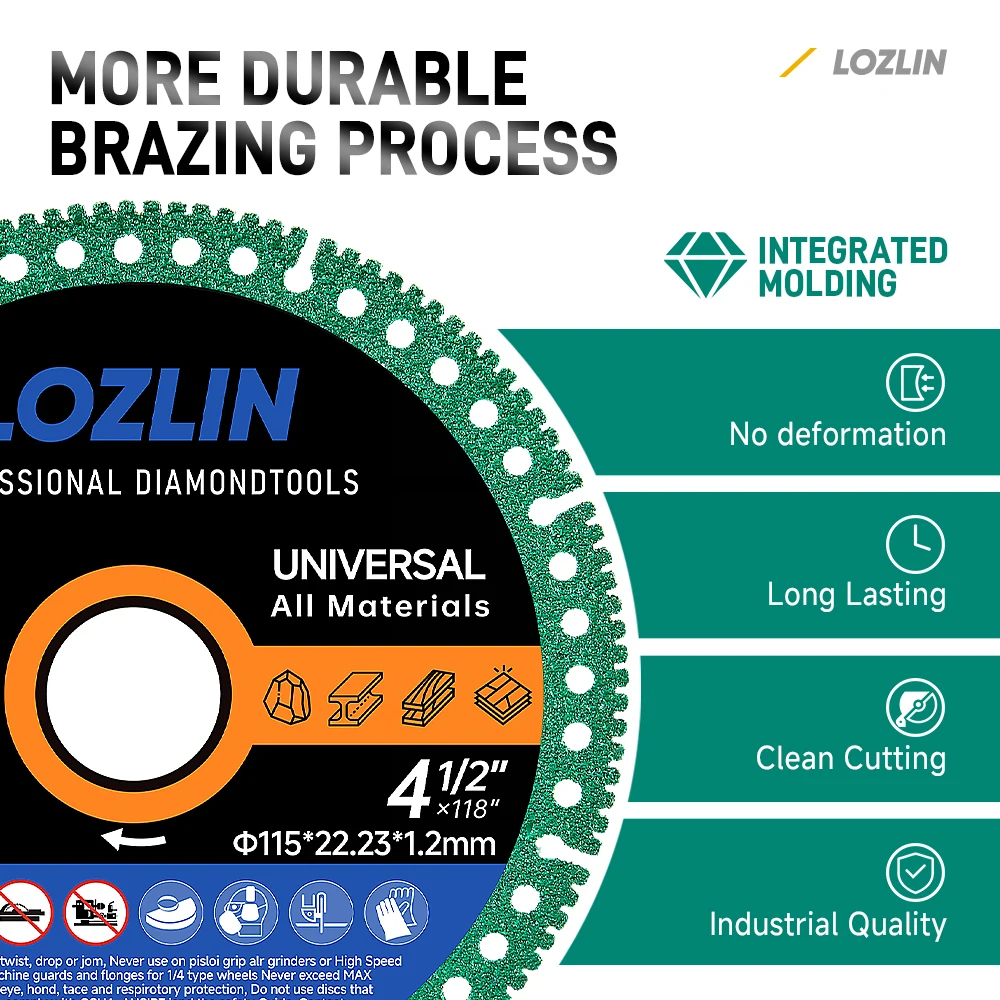4.5 Inch Diamond Saw Blades Ultra Thin for Precise Cutting Disc Ceramic Porcelain Tile Marble Granite Metal Trimming Saw Blade - view 3