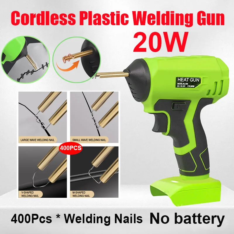 Cordless Plastic Welding Gun Car Bumper Repair Tool Hot Melt Welding NailGun Plastic Crack Patch Welding Tool for Makita Battery