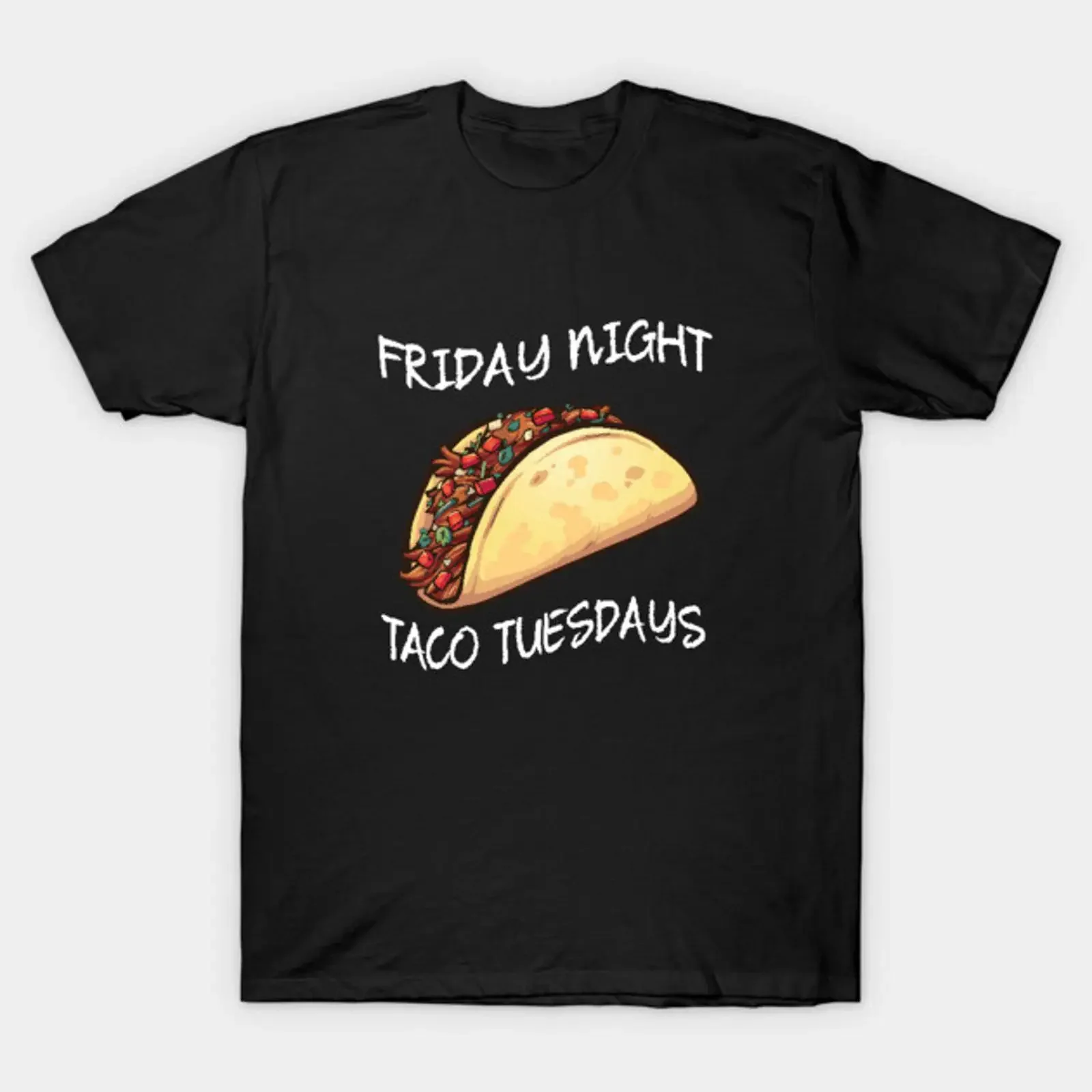 Friday Night is Taco Tuesday T Shirt vintage Washed Stylish graphic Casual Soft Top For Everyday Wear fashion Versatile