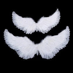 Kids Adult Party Swallow White Angel Feather Wings Wands Cosplay Elastic Straps Wedding Birthday Halloween Christmas