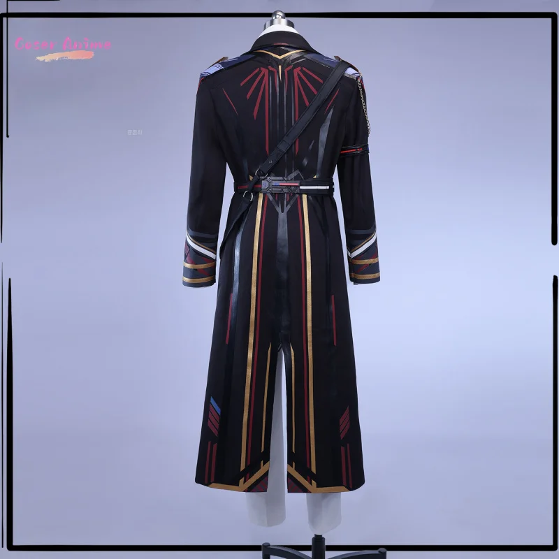 사랑과 Deepspace Caleb 코스프레 의상 Farspace 대령 유니폼 트렌치 할로윈 파티 여성용 남성용 카니발 Cos 소품