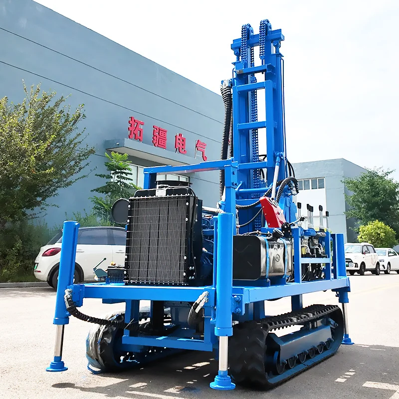 Индивидуальный RLD-260 260 м гусеничный портативный мобильный 4-цилиндровый дизельный двигатель буровальный станок буровая установка для шахт воды