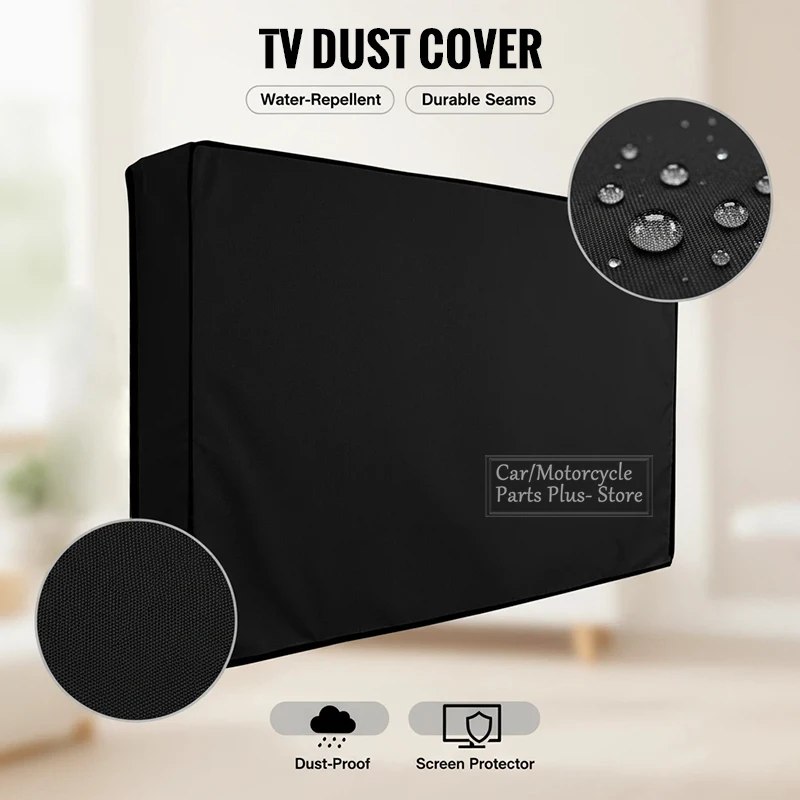 210D Outdoor Waterproof TV Cover With Bottom Cover Heavy Duty Thick Fabric Weatherproof Outdoor TV Enclosure For Outside TV