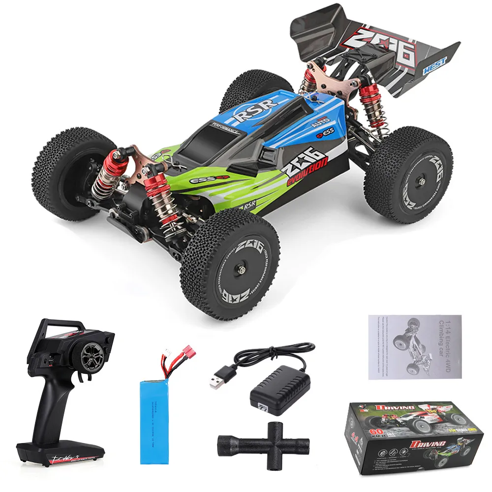 Wltoys XKS 144001 1/14 RC Car High Speed Racing Car 2200mAh Battery 60km/h 2.4GHz RC Buggy 4WD Off-Road Drift Car RTR