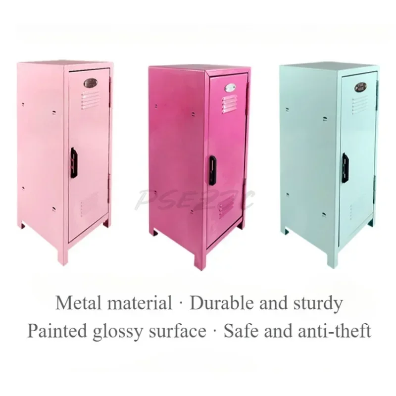 Iron Home Storage Box Cosmetics Storage Cute Small Cabinet Mini Safe Girls\' Holiday Gift Stylish and Generous Appearance