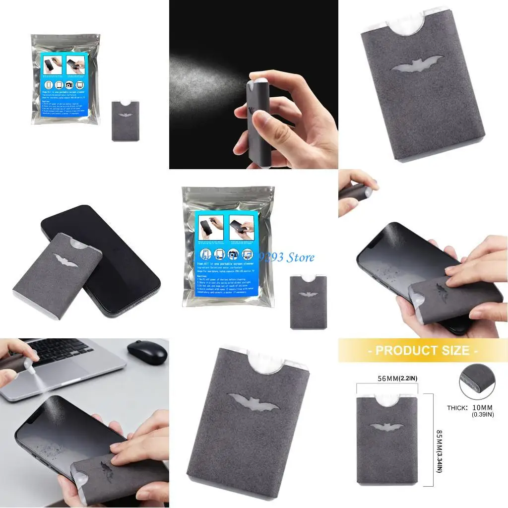 

Y2GD Portable 2 in 1 Electronic Device Cleaner For Screens Removes Fingerprints Smudges Safe On All Surfaces Plastic