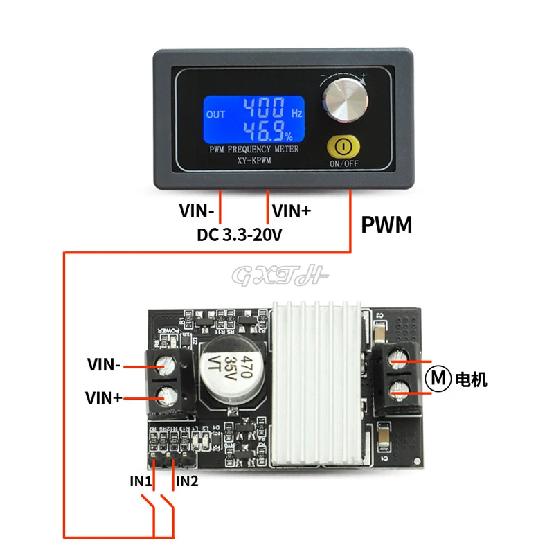 10Aハイパワーdcモータ駆動モジュールフォワードおよびリバースpwm速度調整調光ワイド電圧高電流3v-20v