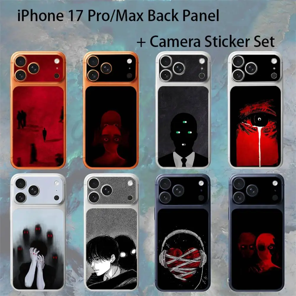 

Silent Shackles For iPhone 17 pro Max/17 pro Full Cover Decal Skin Wrap Colorful Rear Protective Sticker Film