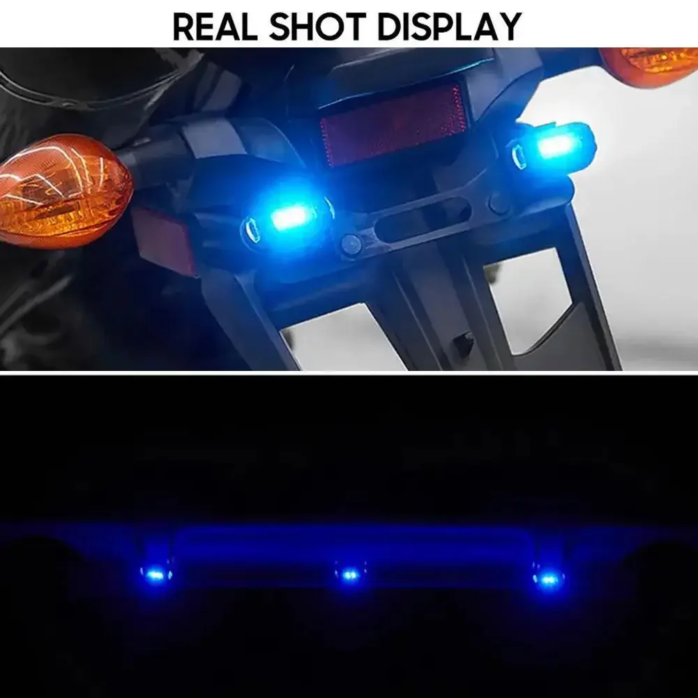 1-10PCS Motorcycle LED Aircraft Strobe Lights Drone Anti-collision Warning Lamp Flash Indicator With Wireless Remote Control