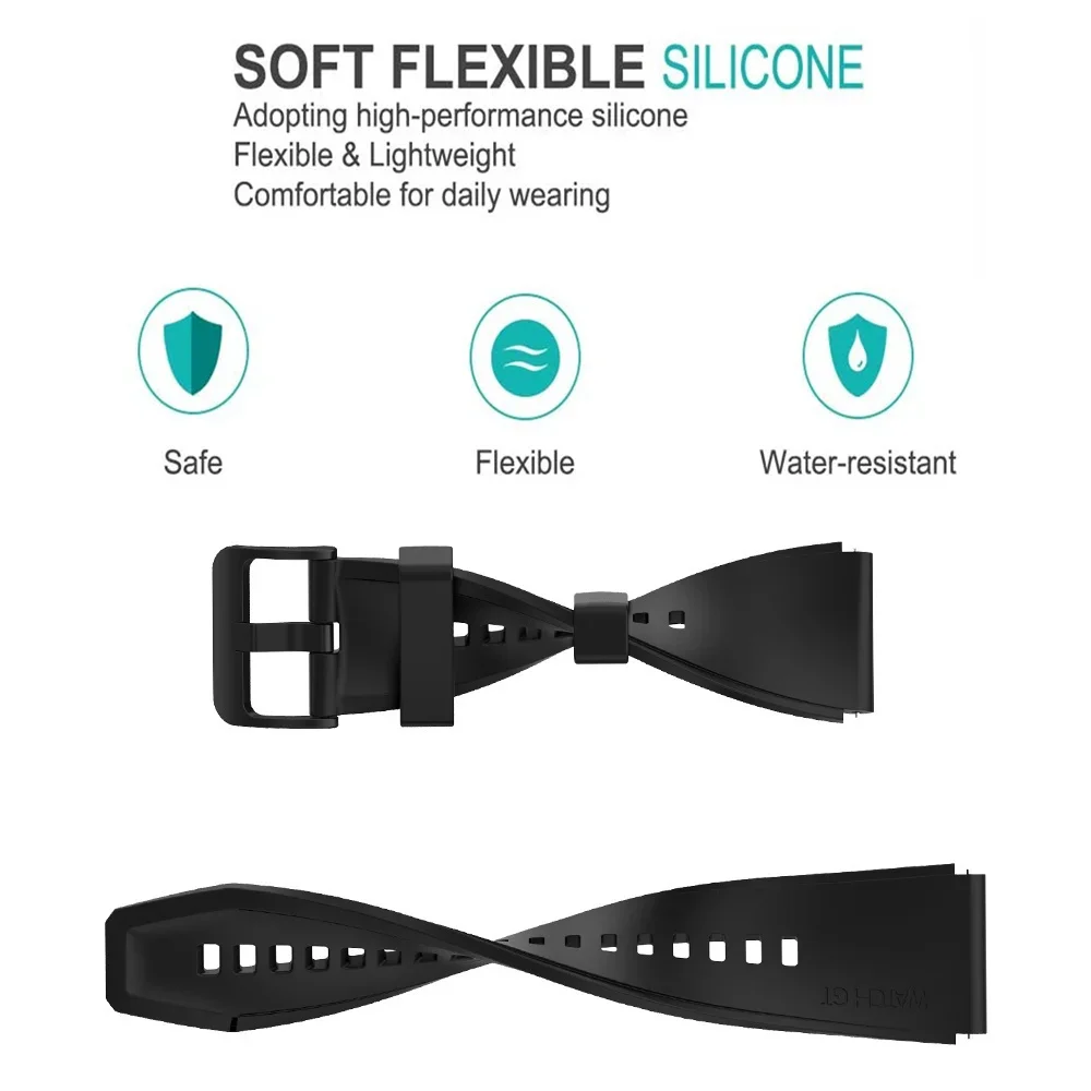 22mm Silicone Strap For New C20 Pro SmartWatch Bracelet For Zeblaze Btalk 3 Plus 3Pro/Vibe 7 7 Pro 7Lite Ares GTR GTS 3 Pro Band