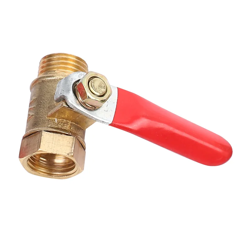 48PCS 1/4 Zoll Heavy Duty Messing Kugelhahn Absperrschalter Männliche Und Weibliche NPT Gewinde Rohrverschraubung