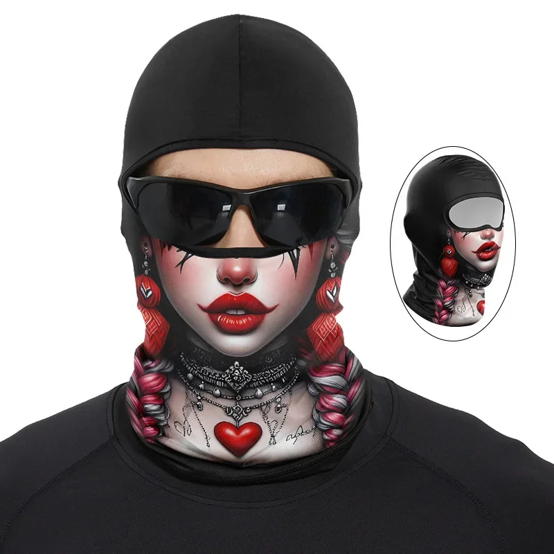 

Motorcycle Face Mask Outdoor Cool Sunscreen Balaclava Lycra Moto Biker Wind Cap Mask Stopper Windproof Bicycle Cycling Headgear