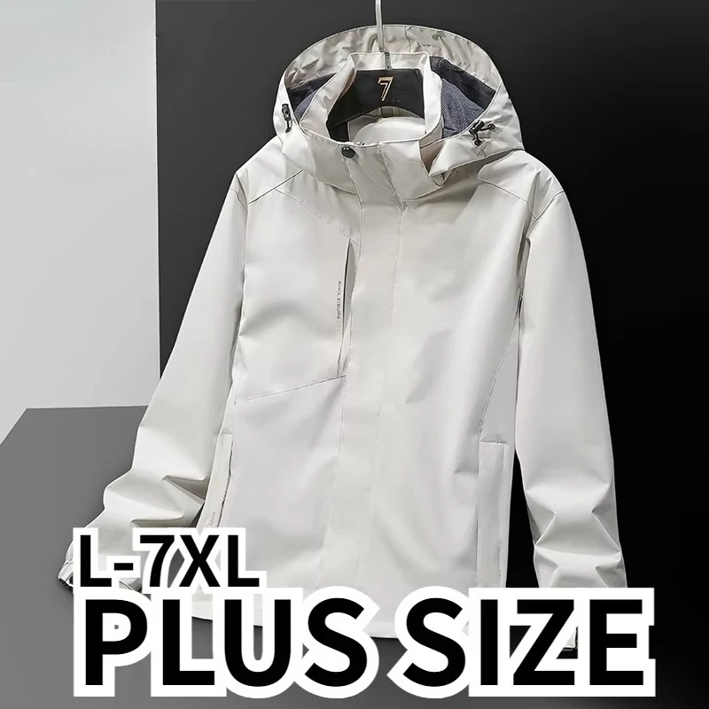 

Outdoor Men's Waterproof Raincoat Lightweight Jackets Coat with Hood Hiking Windproof Jacket Climbing Sport Casual Streetwear